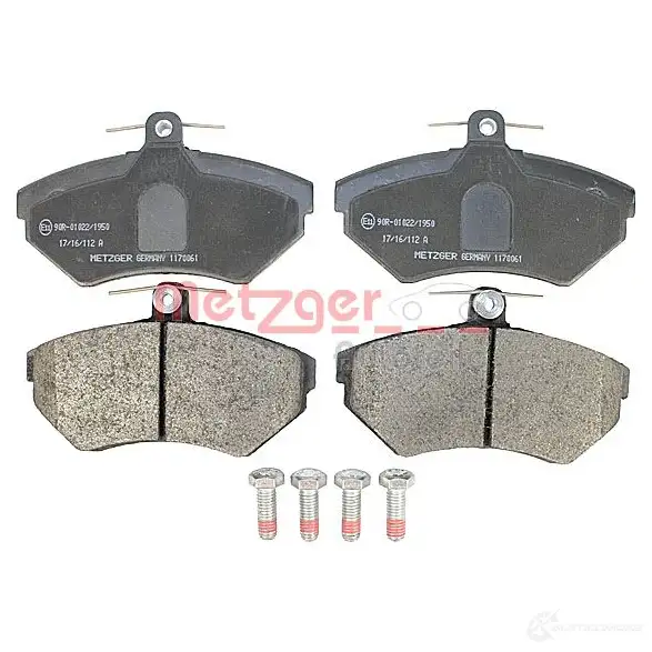 Тормозные колодки дисковые, комплект METZGER 995332 1170061 2 1945 RM0VP изображение 1