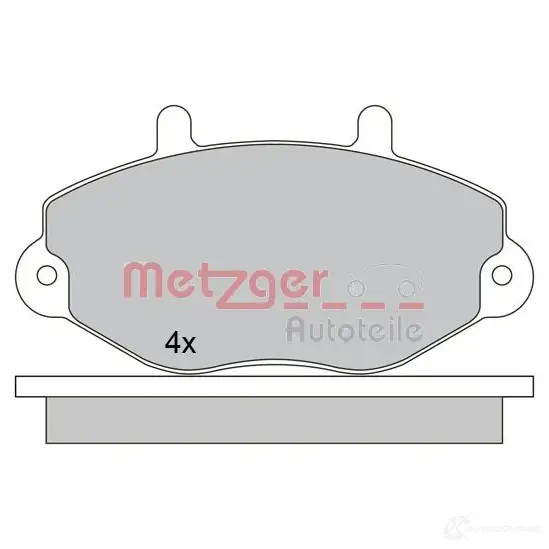 Тормозные колодки дисковые, комплект METZGER 1170629 2KSY1EZ 995900 21 469