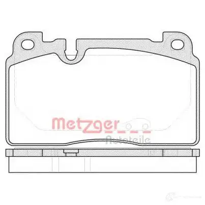 Тормозные колодки дисковые, комплект METZGER 996055 2 5643 1170789 G8TDHHC