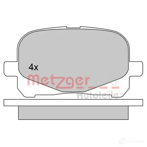 Тормозные колодки дисковые, комплект METZGER 2351 3 3FB6I 1170495 995766 - Изображение 1