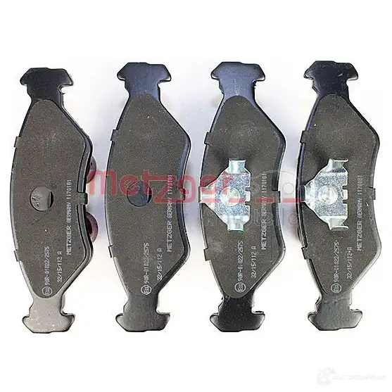 Тормозные колодки дисковые, комплект METZGER 2 1202 K23RFK 995452 1170181 изображение 1