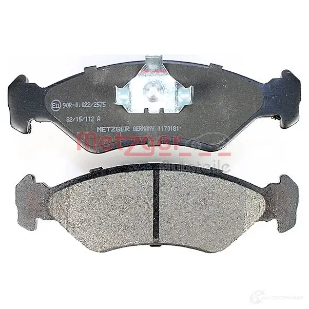 Тормозные колодки дисковые, комплект METZGER 2 1202 K23RFK 995452 1170181 изображение 2