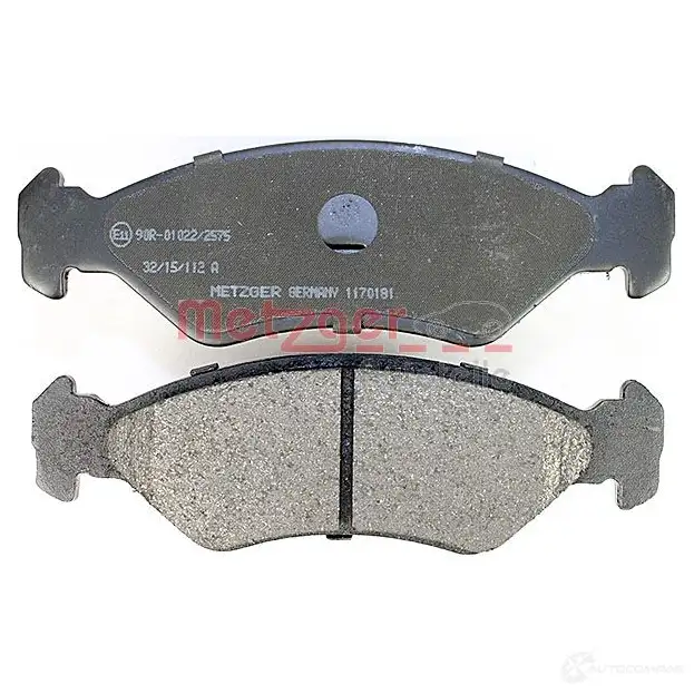 Тормозные колодки дисковые, комплект METZGER 2 1202 K23RFK 995452 1170181 изображение 3