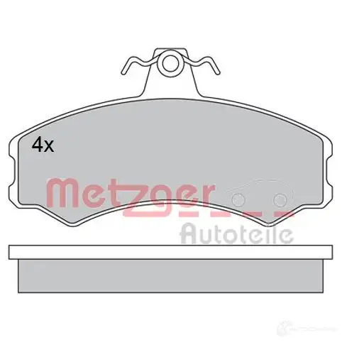 Тормозные колодки дисковые, комплект METZGER 995783 1170512 2074 1 QZA88XV - Изображение 1