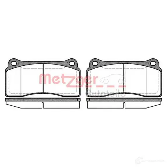 Тормозные колодки дисковые, комплект METZGER 23 293 MR55D 1170760 996026