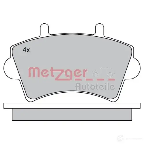 Тормозные колодки дисковые, комплект METZGER 23 613 B5O09 1170175 995446
