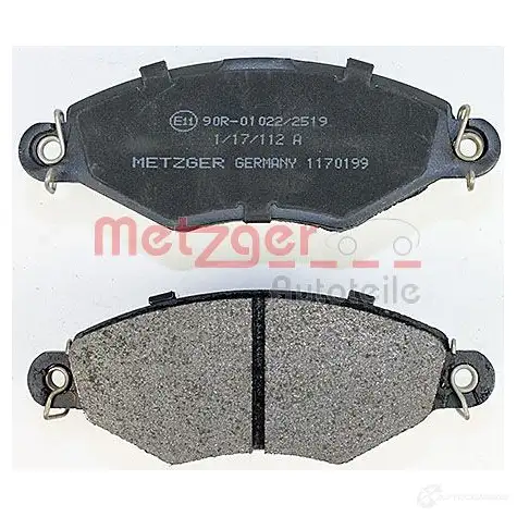 Тормозные колодки дисковые, комплект METZGER 1170199 21981 21 980 995470 изображение 2