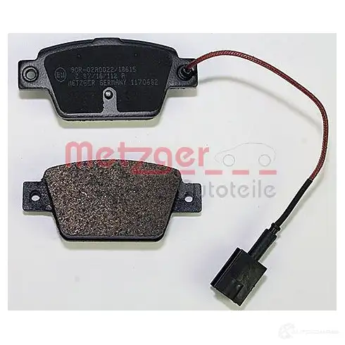 Тормозные колодки дисковые, комплект METZGER 995948 25526 237 14 1170682 изображение 2