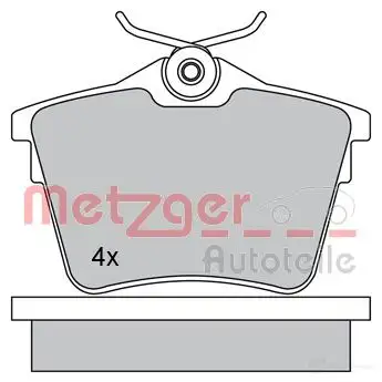 Тормозные колодки дисковые, комплект METZGER 995540 2 4135 6WUJATD 1170269 - Изображение 1
