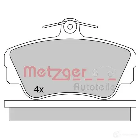 Тормозные колодки дисковые, комплект METZGER 2121 7 995898 1170627 IYREJ - Изображение 1