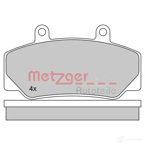 Тормозные колодки дисковые, комплект METZGER 21233 995365 1170094 2123 2 - Изображение 1