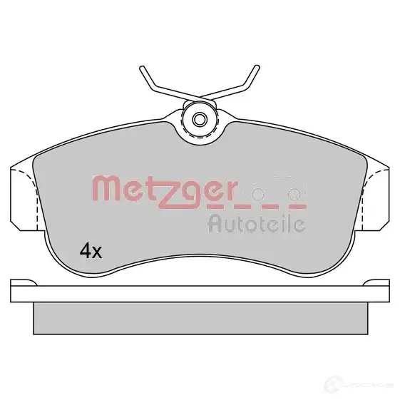 Тормозные колодки дисковые, комплект METZGER 995845 2154 6 1170574 FSVZK изображение 0