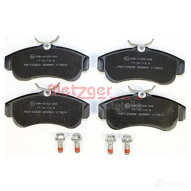 Тормозные колодки дисковые, комплект METZGER 995845 2154 6 1170574 FSVZK изображение 1