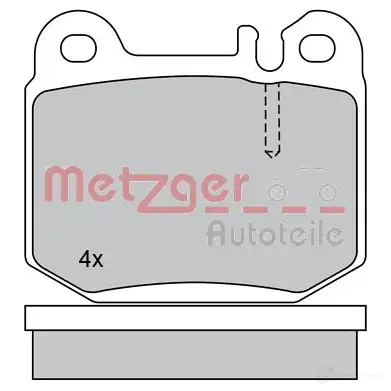 Тормозные колодки дисковые, комплект METZGER 2LBTQUJ 995428 1170157 2315 7