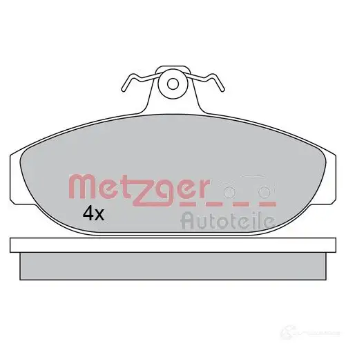 Тормозные колодки дисковые, комплект METZGER 1170315 212 66 995586 C12WL - Изображение 1