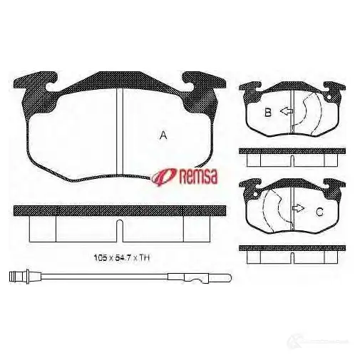 Тормозные колодки дисковые, комплект METZGER 7YF21YS 2063 4 995976 1170710