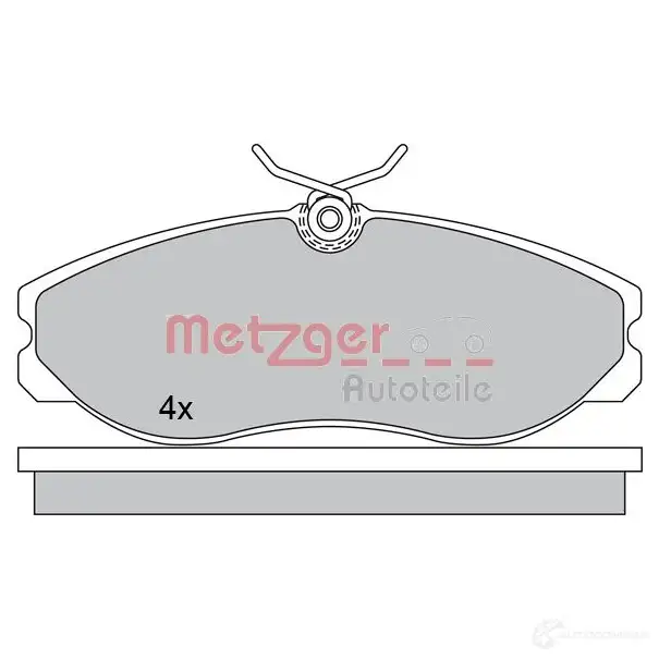 Тормозные колодки дисковые, комплект METZGER 8BS6D 1170451 995722 214 81 изображение 0