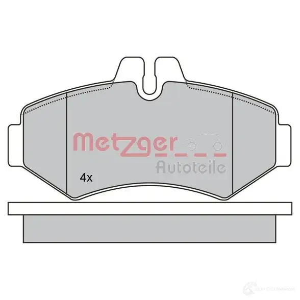 Тормозные колодки дисковые, комплект METZGER 2 3021 1170274 995545 G8LPK изображение 0