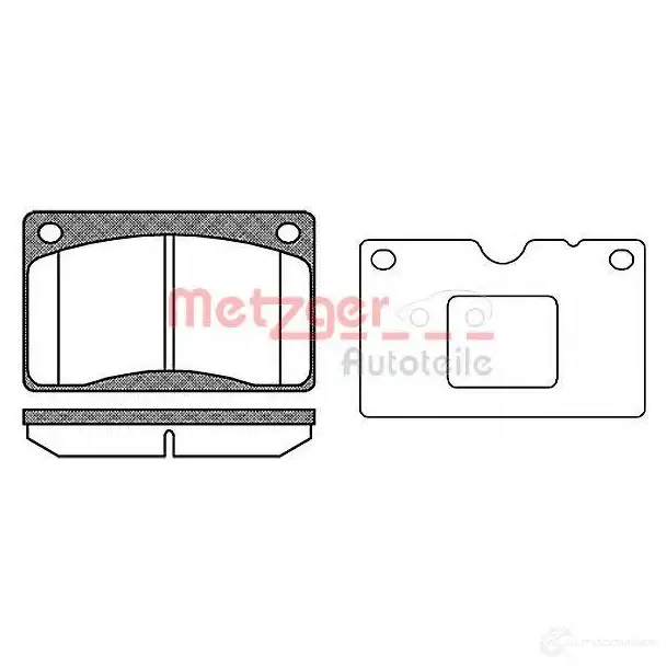 Тормозные колодки дисковые, комплект METZGER 995965 ZW404 1170699 20 153 изображение 0