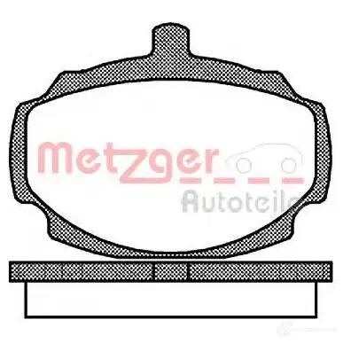 Тормозные колодки дисковые, комплект METZGER DA2WCDA 995966 1170700 2003 7