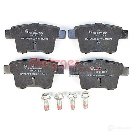 Тормозные колодки дисковые, комплект METZGER 2 4260 BOVWS5E 995363 1170092 изображение 1
