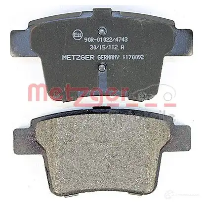 Тормозные колодки дисковые, комплект METZGER 2 4260 BOVWS5E 995363 1170092 изображение 2