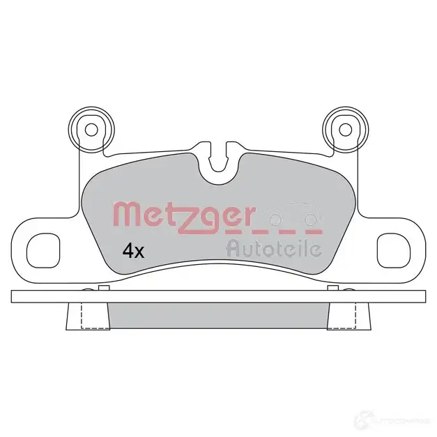 Тормозные колодки дисковые, комплект METZGER 247 21 0VH4A 995794 1170523 изображение 0