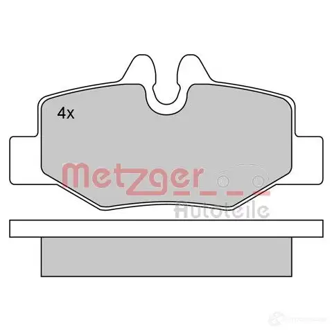 Тормозные колодки дисковые, комплект METZGER 995352 1HTIDF4 24 008 1170081