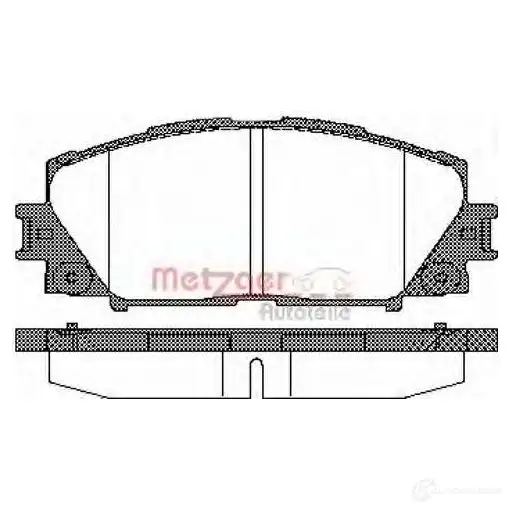 Тормозные колодки дисковые, комплект METZGER W4T4E 996038 2434 7 1170772