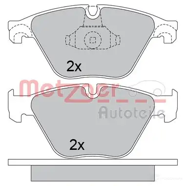 Тормозные колодки дисковые, комплект METZGER 233 13 995809 1170538 24688