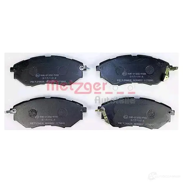 Тормозные колодки дисковые, комплект METZGER 996107 24223 242 22 1170841 - Изображение 1