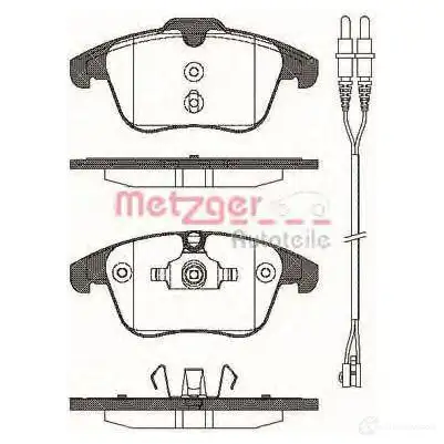 Тормозные колодки дисковые, комплект METZGER 996039 24 084 1170773 24332 изображение 0