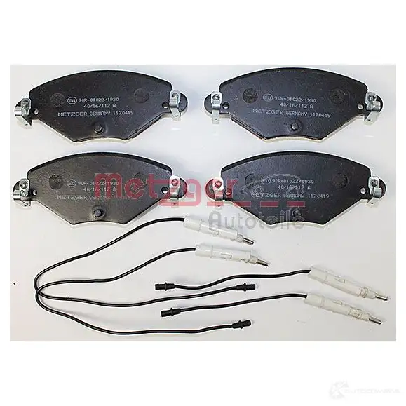 Тормозные колодки дисковые, комплект METZGER 23 277 1170419 995690 QBYBTA изображение 1
