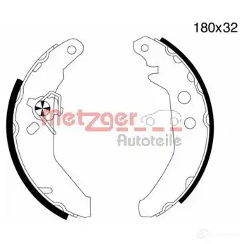 Тормозные колодки METZGER T UML5 MG 501 1011829 4250032413989