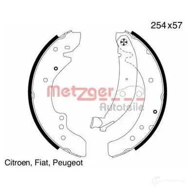 Тормозные колодки METZGER MG 619 Z9LCZ TW 4250032414795 1011875 изображение 0