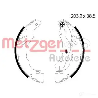 Тормозные колодки METZGER 4250032534530 1011749 MG 124 G L4WQ