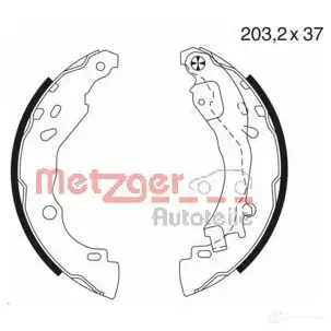 Тормозные колодки METZGER 4250032443931 1012000 MG 982 OOF2T R9 изображение 0