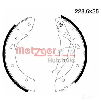 Тормозные колодки METZGER 8NZO O 1011920 MG 708 4250032415167