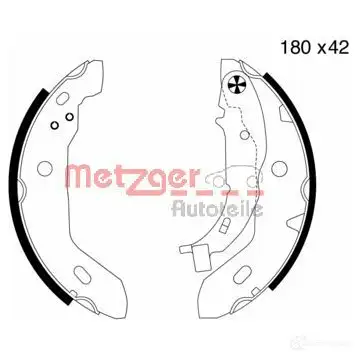 Тормозные колодки METZGER MG 713 8 1B4XEW 4250032415198 1011922 изображение 0