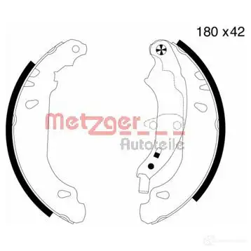 Тормозные колодки METZGER T4H7HG Q MG 715 1011926 4250032415211