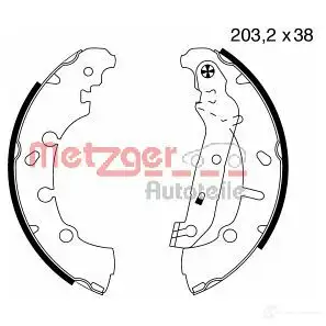 Тормозные колодки METZGER Z PBS6NM MG 814 1011958 4250032443580