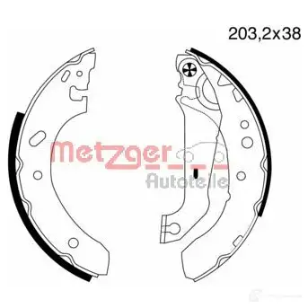 Тормозные колодки METZGER BK Z3F8 1011892 MG 639 4250032414931 изображение 0