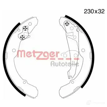 Тормозные колодки METZGER MG 705 4250032415136 1011915 L JBFBDR