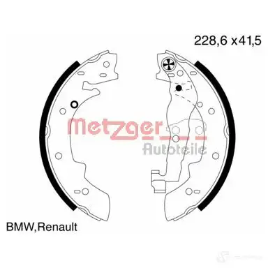 Тормозные колодки METZGER 1011810 MG 577 VGXWK MG 400