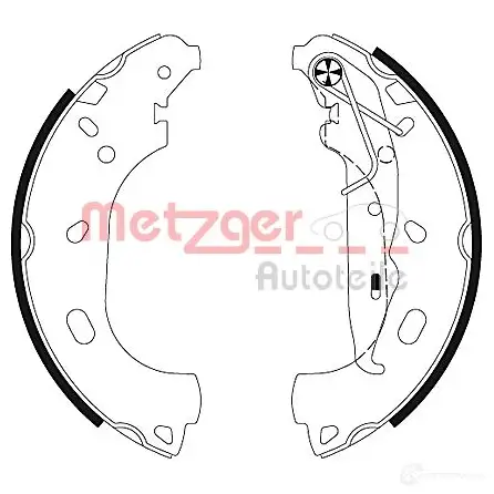 Тормозные колодки METZGER MG 129 1011754 M 5LIDC 4250032645243