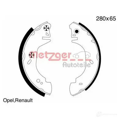 Тормозные колодки METZGER 1011953 PSQ WO MG 807 4250032415327