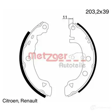 Тормозные колодки METZGER 4250032413699 MG 425 1011822 US3TG S
