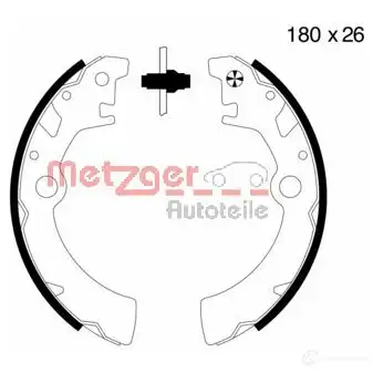 Барабанные тормозные колодки, комплект METZGER S57NEEB mg755 MG 802 1011945