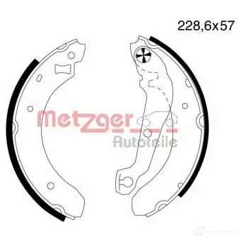 Тормозные колодки METZGER 4250032413477 MG 385 Z5T9 K5 1011806