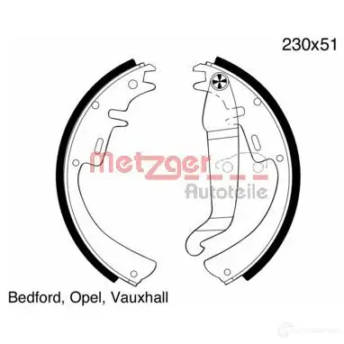 Тормозные колодки METZGER 1011739 FD JXX 4250032413149 MG 109